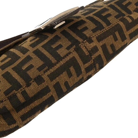 Fendi Brown Zucca Baguette Handbag - Picture 5 of 10